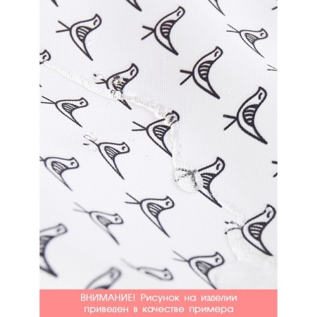 Apron kitchen with a photocrint "strips with hearts", adjustable, size OS-6