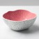 The ceramic uneven edge of the pink, 600 ml, 17 cm, pink color.