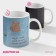 Mug - chameleon ceramic shares “such life”, 350 ml, white color