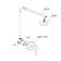The shower system waserkraft a12429, built -in, tropical shower, chrome