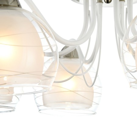 Freya FR5052-CL-06-W Nikki, 630x630x220 mm ceiling lamp, E27, 6x60W, white color-3