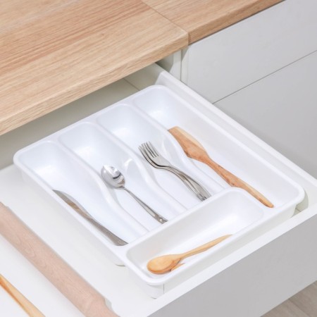 Tray for cutting devices sliding, white color-1