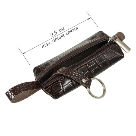 K-123-112 Case for K-123 keys, brown croc. Melky-112-4