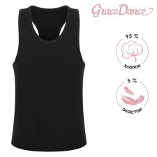 T-shirt for gymnastics and dancing Grace Dance, p. 44, black color