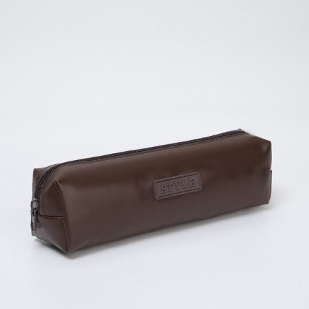 Style cosmetic bag, 20*4.5*5.2, lightning departure, brown