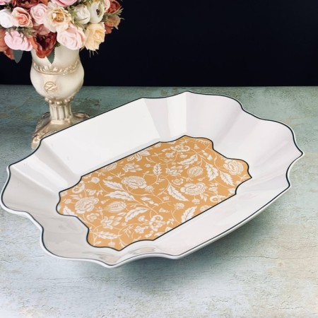Rectangular dish Lenardi "Adonis", length 45 cm-1