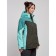 Ski jacket female winter, size 52, turquoise color