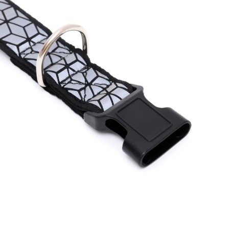 Collar with reflective ornament, 55 x 2.5 cm, black-5