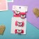 Hair set "cutie" (2 clamps 3.5 cm, 2 elastic bands) butterfly