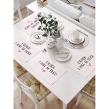 A set of napkins for setting the table “without filters”, rectangular, size 32x46 cm, 4 pcs