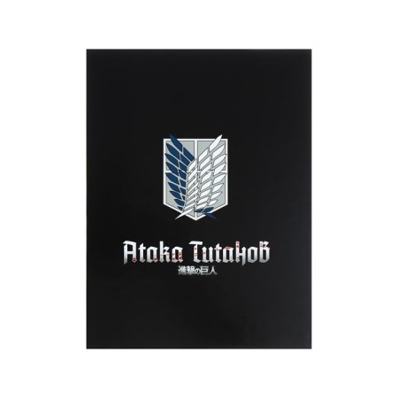 Folder on 2 rings A5 "Attack of Titanov_Season 1-3", hard cover, glossy lamination