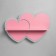 Bra "Hearts" LED 18W Pink 35x25x8cm