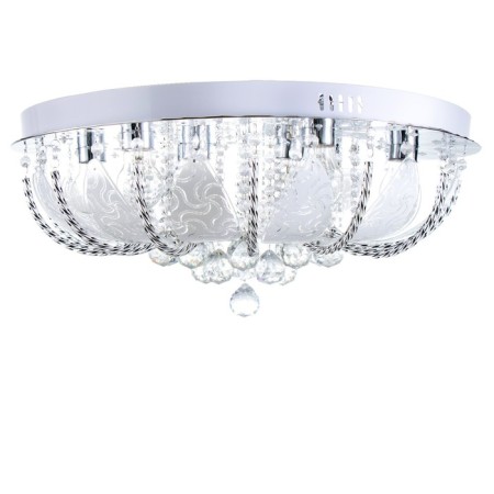 Svetogor chandelier "Simoda" 8x60W E27 LED lighting chrome 60x60cm-15