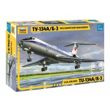 The prefabricated model “Passenger airliner Tu-134 A/B-3” Star, 1/144, (7007)