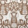 Napkin "Deer" cell, 37*37 cm