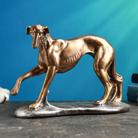 Figure "Borza" bronze with silver, 25x17cm-1