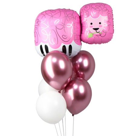 Bouquet of balls “Sweet Sheep”, foil, latex, set 7 pcs.-1