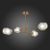 Ceiling EVOLUCE lamp. Sle205202-04. Terramo. 4x60 watts, E27, 86.5x86.5x51.5 cm, brass color