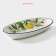 Oval shade "Lemon", 28 × 14.5 cm, white color