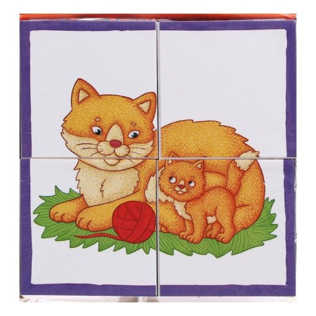 Smart cubes "At the cat kitten", in the tradel, 4 pieces-1