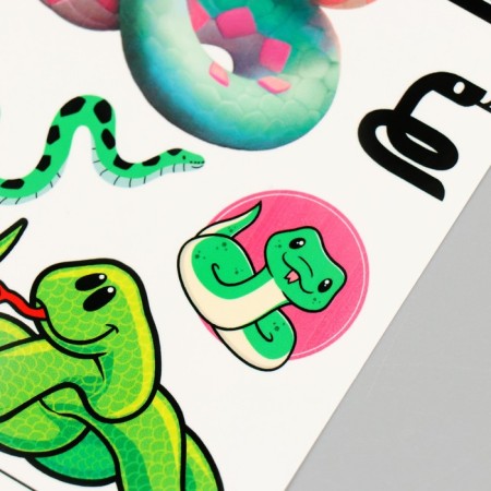 Tattoo on the body "snake" 10x15 cm-2