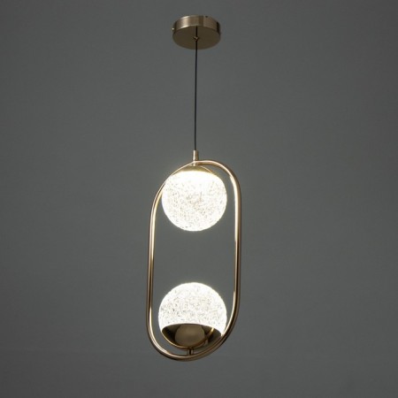 Lamp Bayerlux "Orlix" 2xLED 40W gold 20.5x13x42 cm-4
