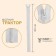 Lightning "Tractor", No. 7, detachable, castle machine, 80 cm, white color
