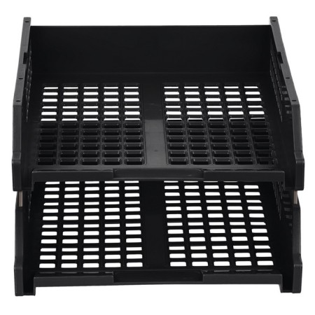 A set of boots for paper horizontal Strong 2 pieces, on metal rods, black-3