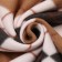 Romb blanket 150x200cm, brown, fleece 150g/m, PE100%