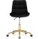 CHETERNIA CHASTER (California 999) Metal/velor, Gold/Black 50x60x80 cm