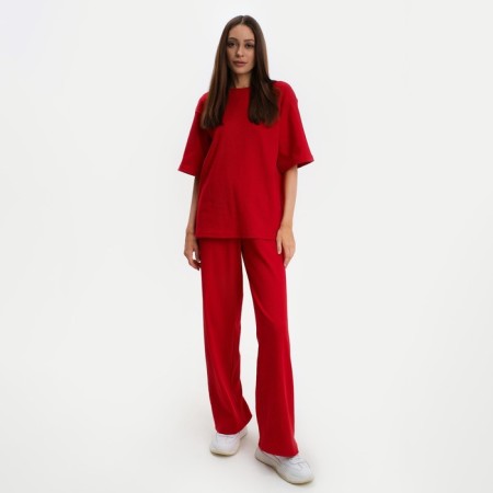 Female set (T -shirt and trousers) KAFTAN BASIC p. 40-42, red