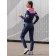 Female -ISEE sports suit, size 44, blue color, pink