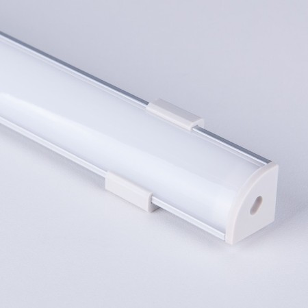 Aluminum corner profile for Elektrostandard LED tapes, LL-2 -LP008 2000x16x16 mm-2