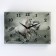 Carting clock is wall-mounted, interior "gray horses", silent, 25 x 35 cm