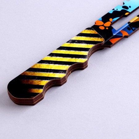 Wooden weapon children's souvenir "knife", space-2