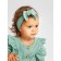 Children's overalls with ruffles fashion, height 86 cm, green color