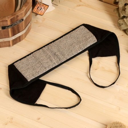 Bath wash with handles men's, linen