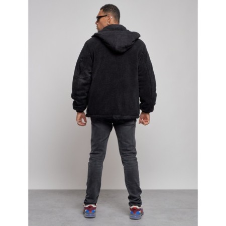 Plush jacket, size 56, black color-3