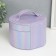 Casket to the leatherette for jewelry round "Lilac overflows" 12x17.5x17 cm