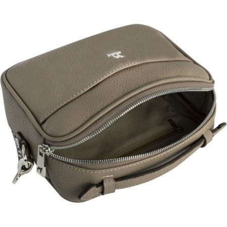 Cross-Bodi Bag with Mumi zipper, coffee color-2