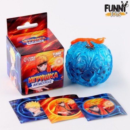 Antistress toy "Devil's apple" with stickers, Mix color, with a hydrogel-1