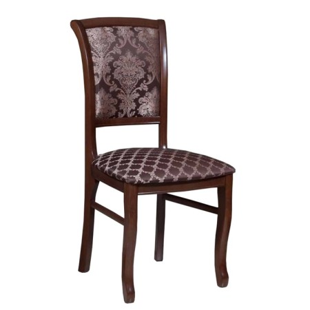 Cabriole-M chair, beech, coloring cherries, fabric Andris (honeycomb-widespread) 50/1