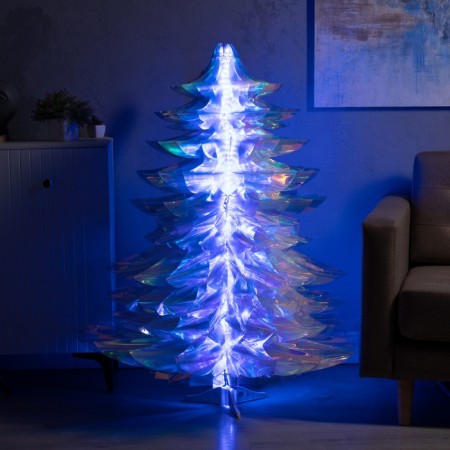 LED figure "Christmas tree" 100 × 130 × 100 cm, plastic, control from the application, USB, glow RGB-6