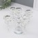 Glass of Glass for 5 candles "Candelabr" 19x23x23 cm