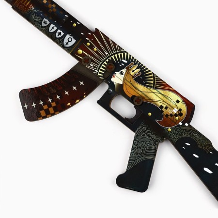 Wooden weapons, children's souvenir "Empress", automatic, 72.3 x 17.7 cm-2