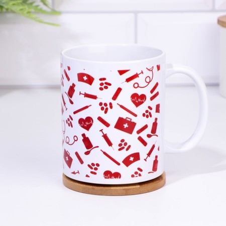 Sublimation mug "The kindest nurse!", With application-2