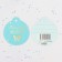 Schooldick "Happy Life!" Soft-tach, blue background, 8x5.5 cm