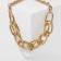 The necklace "chain" is exclusive, color gold, 45 cm