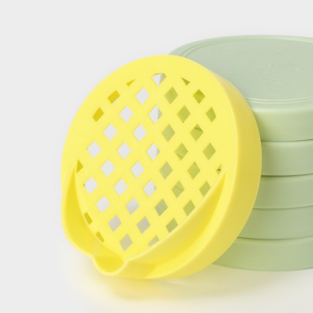 Household caps "hostess", 10 pcs + drainage roof, color mix-1