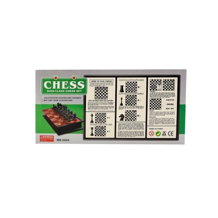 Chess 31 x 31 cm, King H-5.8 cm, d-2.3 cm, plastic board and figures-8